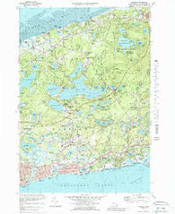 Harwich Massachusetts Historical topographic map, 1:25000 scale, 7.5 X 7.5 Minute, Year 1974