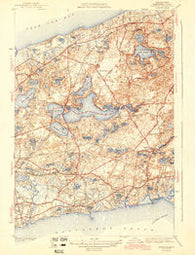Harwich Massachusetts Historical topographic map, 1:31680 scale, 7.5 X 7.5 Minute, Year 1943