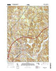 Haverhill Massachusetts Current topographic map, 1:24000 scale, 7.5 X 7.5 Minute, Year 2015