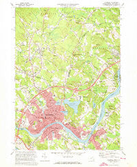 Haverhill Massachusetts Historical topographic map, 1:24000 scale, 7.5 X 7.5 Minute, Year 1972