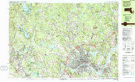 Haverhill Massachusetts Historical topographic map, 1:25000 scale, 7.5 X 15 Minute, Year 1985