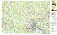 Haverhill Massachusetts Historical topographic map, 1:25000 scale, 7.5 X 15 Minute, Year 1987
