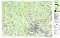 Haverhill Massachusetts Historical topographic map, 1:25000 scale, 7.5 X 15 Minute, Year 1987