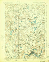 Haverhill New Hampshire Historical topographic map, 1:62500 scale, 15 X 15 Minute, Year 1893