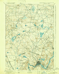 Haverhill New Hampshire Historical topographic map, 1:62500 scale, 15 X 15 Minute, Year 1893