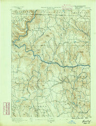 Hawley Massachusetts Historical topographic map, 1:62500 scale, 15 X 15 Minute, Year 1890