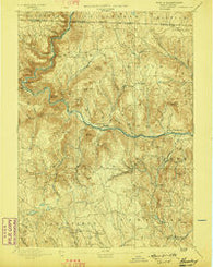 Hawley Massachusetts Historical topographic map, 1:62500 scale, 15 X 15 Minute, Year 1894
