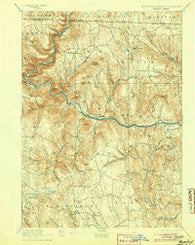 Hawley Massachusetts Historical topographic map, 1:62500 scale, 15 X 15 Minute, Year 1894