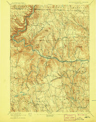 Hawley Massachusetts Historical topographic map, 1:62500 scale, 15 X 15 Minute, Year 1894