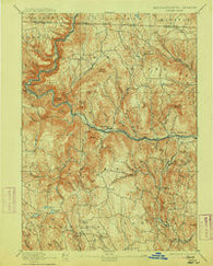 Hawley Massachusetts Historical topographic map, 1:62500 scale, 15 X 15 Minute, Year 1894