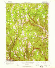 Heath Massachusetts Historical topographic map, 1:24000 scale, 7.5 X 7.5 Minute, Year 1950