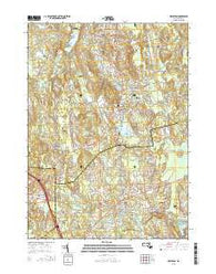 Holliston Massachusetts Current topographic map, 1:24000 scale, 7.5 X 7.5 Minute, Year 2015