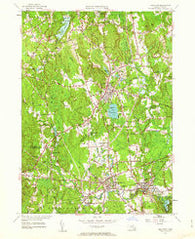 Holliston Massachusetts Historical topographic map, 1:24000 scale, 7.5 X 7.5 Minute, Year 1953
