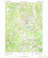 Holliston Massachusetts Historical topographic map, 1:24000 scale, 7.5 X 7.5 Minute, Year 1969