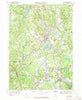 Holliston Massachusetts Historical topographic map, 1:24000 scale, 7.5 X 7.5 Minute, Year 1969