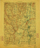 Holyoke Massachusetts Historical topographic map, 1:125000 scale, 30 X 30 Minute, Year 1901
