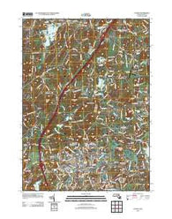 Hudson Massachusetts Historical topographic map, 1:24000 scale, 7.5 X 7.5 Minute, Year 2012
