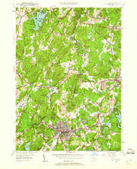 Hudson Massachusetts Historical topographic map, 1:24000 scale, 7.5 X 7.5 Minute, Year 1950
