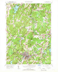 Hudson Massachusetts Historical topographic map, 1:24000 scale, 7.5 X 7.5 Minute, Year 1950