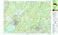 Hudson Massachusetts Historical topographic map, 1:25000 scale, 7.5 X 15 Minute, Year 1988
