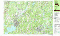 Hudson Massachusetts Historical topographic map, 1:25000 scale, 7.5 X 15 Minute, Year 1988