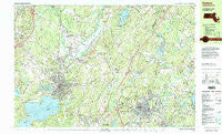 Hudson Massachusetts Historical topographic map, 1:25000 scale, 7.5 X 15 Minute, Year 1997