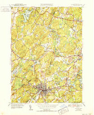 Hudson Massachusetts Historical topographic map, 1:31680 scale, 7.5 X 7.5 Minute, Year 1943
