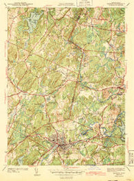 Hudson Massachusetts Historical topographic map, 1:31680 scale, 7.5 X 7.5 Minute, Year 1943