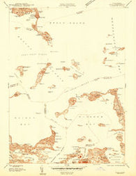 Hull Massachusetts Historical topographic map, 1:24000 scale, 7.5 X 7.5 Minute, Year 1944