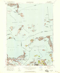 Hull Massachusetts Historical topographic map, 1:24000 scale, 7.5 X 7.5 Minute, Year 1949