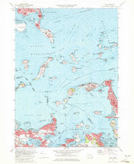 Hull Massachusetts Historical topographic map, 1:24000 scale, 7.5 X 7.5 Minute, Year 1971