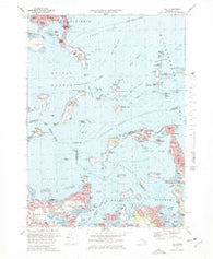 Hull Massachusetts Historical topographic map, 1:25000 scale, 7.5 X 7.5 Minute, Year 1971