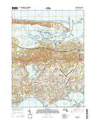 Hyannis Massachusetts Current topographic map, 1:24000 scale, 7.5 X 7.5 Minute, Year 2015