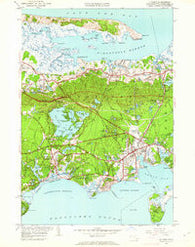 Hyannis Massachusetts Historical topographic map, 1:24000 scale, 7.5 X 7.5 Minute, Year 1950