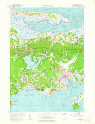 Hyannis Massachusetts Historical topographic map, 1:24000 scale, 7.5 X 7.5 Minute, Year 1961