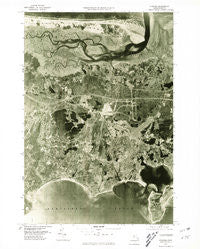Hyannis Massachusetts Historical topographic map, 1:25000 scale, 7.5 X 7.5 Minute, Year 1977