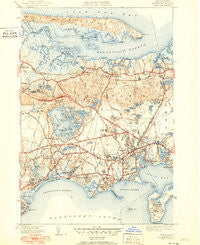 Hyannis Massachusetts Historical topographic map, 1:31680 scale, 7.5 X 7.5 Minute, Year 1942