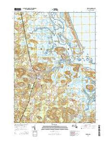 Ipswich Massachusetts Current topographic map, 1:24000 scale, 7.5 X 7.5 Minute, Year 2015