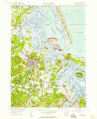Ipswich Massachusetts Historical topographic map, 1:24000 scale, 7.5 X 7.5 Minute, Year 1950