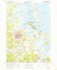 Ipswich Massachusetts Historical topographic map, 1:24000 scale, 7.5 X 7.5 Minute, Year 1966