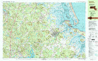 Ipswich Massachusetts Historical topographic map, 1:25000 scale, 7.5 X 15 Minute, Year 1997