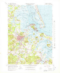 Ipswich Massachusetts Historical topographic map, 1:25000 scale, 7.5 X 7.5 Minute, Year 1966
