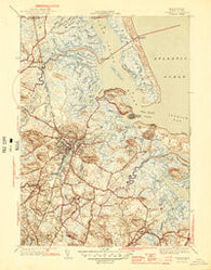 Ipswich Massachusetts Historical topographic map, 1:31680 scale, 7.5 X 7.5 Minute, Year 1945