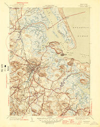 Ipswich Massachusetts Historical topographic map, 1:31680 scale, 7.5 X 7.5 Minute, Year 1945