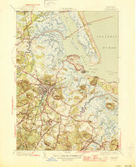 Ipswich Massachusetts Historical topographic map, 1:31680 scale, 7.5 X 7.5 Minute, Year 1945