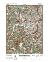 Lawrence Massachusetts Historical topographic map, 1:24000 scale, 7.5 X 7.5 Minute, Year 2012