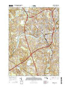 Lawrence Massachusetts Current topographic map, 1:24000 scale, 7.5 X 7.5 Minute, Year 2015