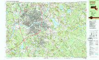 Lawrence Massachusetts Historical topographic map, 1:25000 scale, 7.5 X 15 Minute, Year 1987