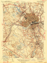 Lawrence Massachusetts Historical topographic map, 1:31680 scale, 7.5 X 7.5 Minute, Year 1944
