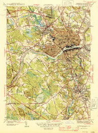 Lawrence Massachusetts Historical topographic map, 1:31680 scale, 7.5 X 7.5 Minute, Year 1944
